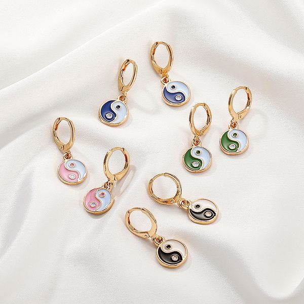 vintage colorful tai chi yin yang earrings retro metal alloy for gift hanging earrings handmade earring charm glass dome earring, Golden;silver
vintage colorful tai chi yin yang earrings retro metal alloy for gift hanging earrings handmade earring charm glass dome earring, Golden;silver