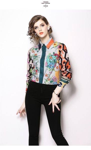 women's blouses & shirts 2021 spring summer fall runway vintage print collar long sleeve ol turn-down neck womens party casual blouse, White
women's blouses & shirts 2021 spring summer fall runway vintage print collar long sleeve ol turn-down neck womens party casual blouse, White