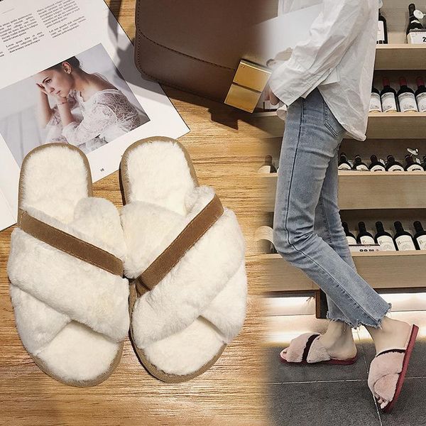 slippers open toe fashion casual fluffy fur women flat with solid concise ladies slides outside low sewing winter shoes, Black
slippers open toe fashion casual fluffy fur women flat with solid concise ladies slides outside low sewing winter shoes, Black