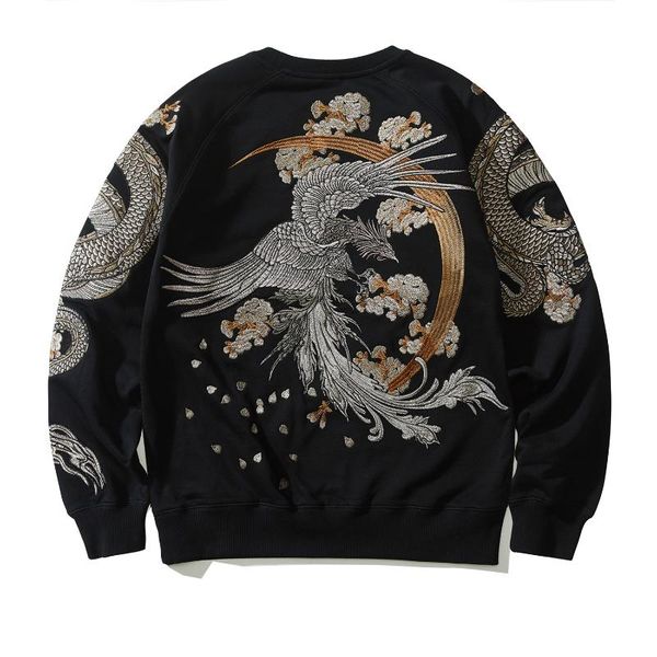 men's hoodies & sweatshirts men japanese streetwear sweatshirt cotton crewneck pullover, Black
men's hoodies & sweatshirts men japanese streetwear sweatshirt cotton crewneck pullover, Black
