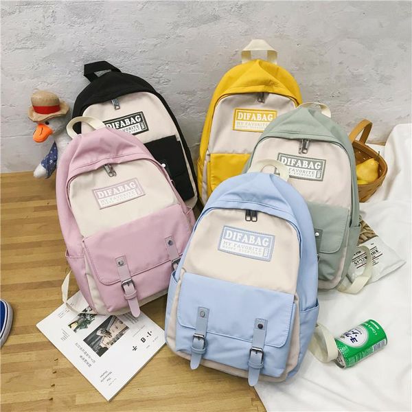 backpack 2021 schoolbag female college and high school students color matching large-capacity
backpack 2021 schoolbag female college and high school students color matching large-capacity