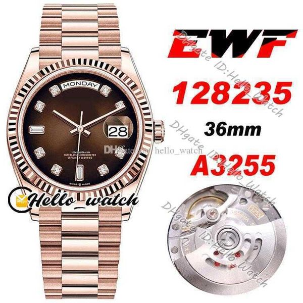 watches men luxury brand ewf date 36mm a3255 automatic mens watch 128235 d-brown dial 128238 diamond markers rose gold steel bracelet hwrx w, Slivery;brown
watches men luxury brand ewf date 36mm a3255 automatic mens watch 128235 d-brown dial 128238 diamond markers rose gold steel bracelet hwrx w, Slivery;brown