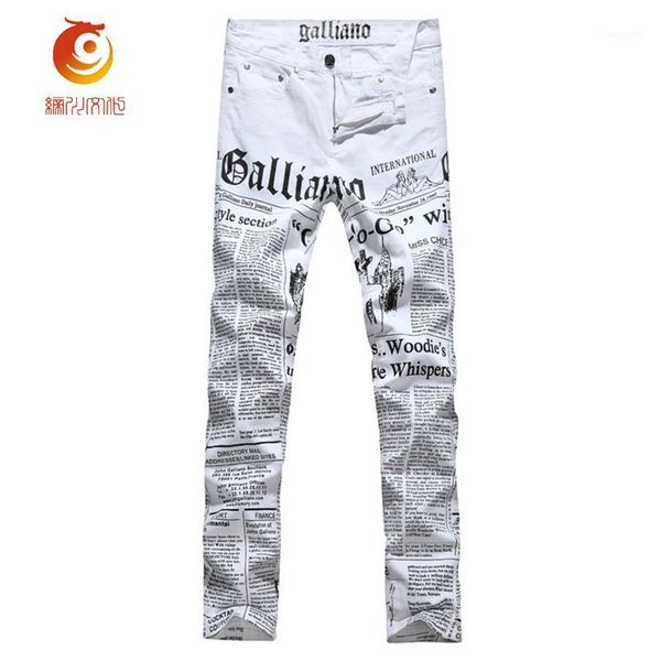 men's jeans wholesale- low-waisted summer mens painted skinny men denim trousers white color printing korean casual pants for men', Blue
men's jeans wholesale- low-waisted summer mens painted skinny men denim trousers white color printing korean casual pants for men', Blue