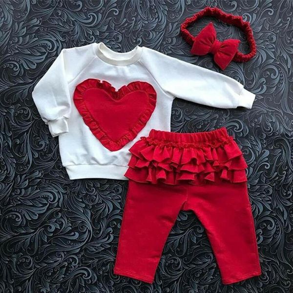 3pcs toddler baby girls heart shaped long sleeved kids t shirt pants leggings headband autumn winter girl clothes, White
3pcs toddler baby girls heart shaped long sleeved kids t shirt pants leggings headband autumn winter girl clothes, White