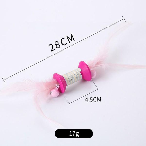 cat toys funny interactive colorful feather rolling column for kitten mini playing toy training scratching suppliesn
cat toys funny interactive colorful feather rolling column for kitten mini playing toy training scratching suppliesn