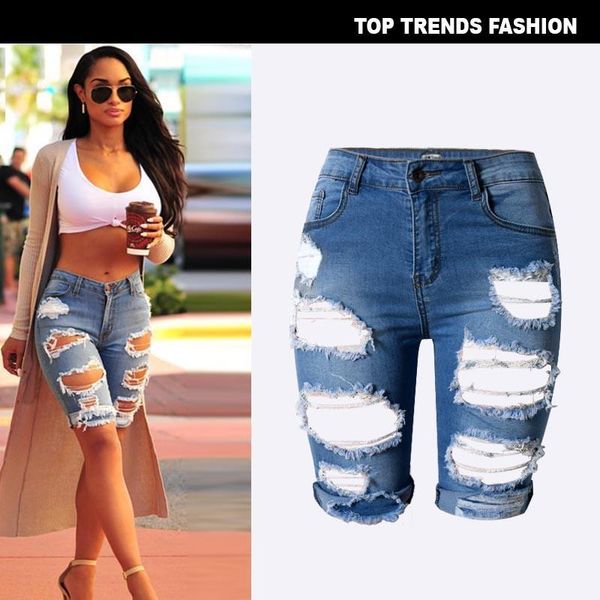 women's shorts wholesale plus size women summer denim ripped ladies short pants high waist female fitness xs-3xl, White;black
women's shorts wholesale plus size women summer denim ripped ladies short pants high waist female fitness xs-3xl, White;black