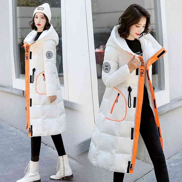 temperament down cotton jacket women's european version long thickened knee high leisure hooded, Black
temperament down cotton jacket women's european version long thickened knee high leisure hooded, Black