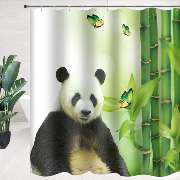 green bamboo shower curtain cute panda bathroom curtain fabric bathroom accessories polyester with hooks
green bamboo shower curtain cute panda bathroom curtain fabric bathroom accessories polyester with hooks