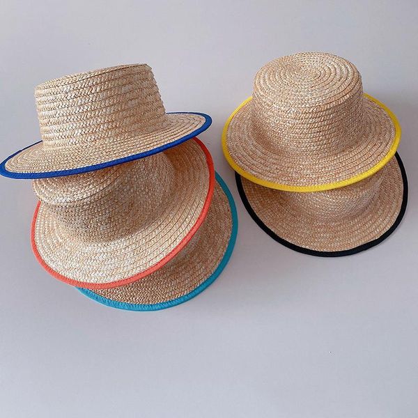 summer korean style children fashion straw hats with colorful brim boys and girls flat beach hat caps &, Yellow
summer korean style children fashion straw hats with colorful brim boys and girls flat beach hat caps &, Yellow