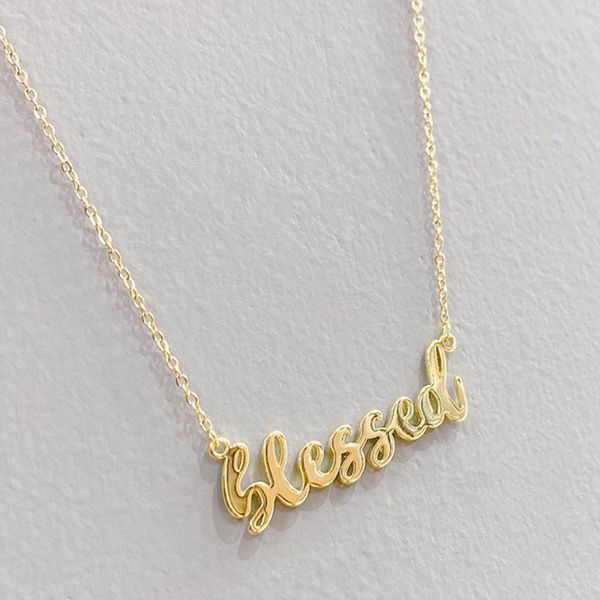 chains botu 2021 creative letter necklace female electroplated gold fashion simplicity slessed pendant ornament for women, Silver
chains botu 2021 creative letter necklace female electroplated gold fashion simplicity slessed pendant ornament for women, Silver