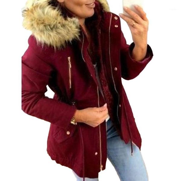 women autumn winter fashion warm military hooded jacket casual faux fur coat vintage overcoat plus size women's jackets, Black;brown
women autumn winter fashion warm military hooded jacket casual faux fur coat vintage overcoat plus size women's jackets, Black;brown