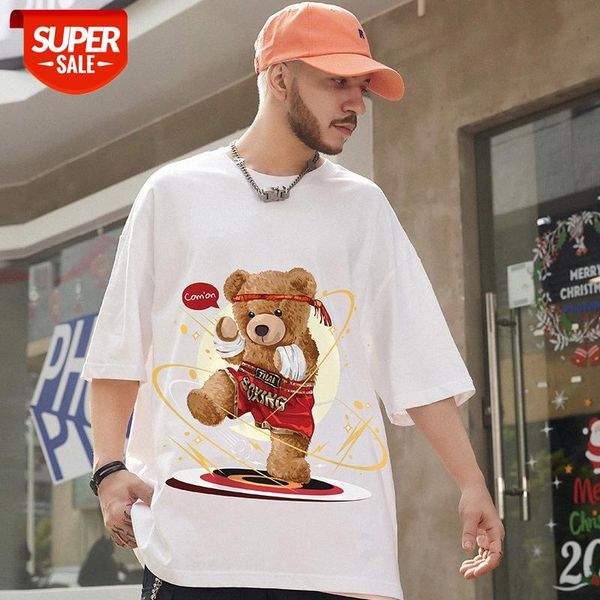 couple summer short-sleeved male bear print trend national tide ins plus size t-shirt #370y, White;black
couple summer short-sleeved male bear print trend national tide ins plus size t-shirt #370y, White;black