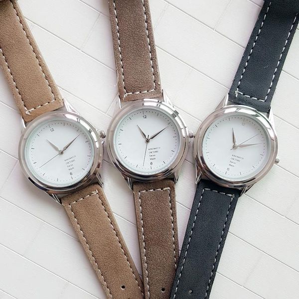 wristwatches retro yarn leather strap watch men and women lovers watch,original contracted dial trend fun, Slivery;brown
wristwatches retro yarn leather strap watch men and women lovers watch,original contracted dial trend fun, Slivery;brown