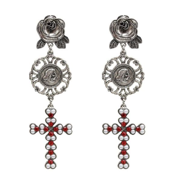 italian vintage silver gold pearl cross drop earrings retro portrait rose long dangle for women ear jewelry & chandelier
italian vintage silver gold pearl cross drop earrings retro portrait rose long dangle for women ear jewelry & chandelier