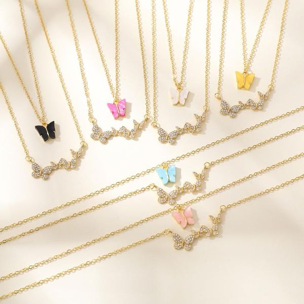 pendant necklaces boho butterfly insect acrylic necklace for women multicolor rhinestone long chain statement 2021 summer, Silver
pendant necklaces boho butterfly insect acrylic necklace for women multicolor rhinestone long chain statement 2021 summer, Silver