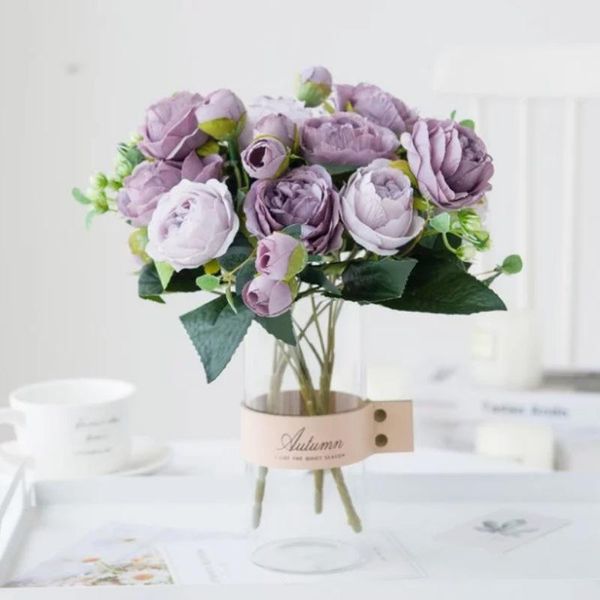 bouquet 9 head artificial flowers peony tea rose camellia silk fake flower for diy living room home garden wedding decoration decorative & w
bouquet 9 head artificial flowers peony tea rose camellia silk fake flower for diy living room home garden wedding decoration decorative & w