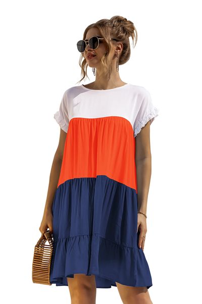 summer women casual chiffon dresses oversize loose short sleeve big ruffles cupcake beach mini dress, Black;gray
summer women casual chiffon dresses oversize loose short sleeve big ruffles cupcake beach mini dress, Black;gray