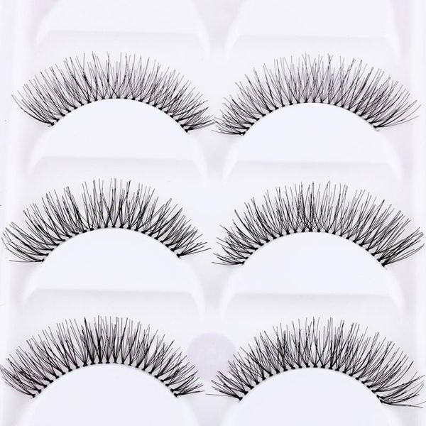 5pairs black false eyelashes natural sparse cross thick long eye lashes extension fake handmade beauty makeup tools
5pairs black false eyelashes natural sparse cross thick long eye lashes extension fake handmade beauty makeup tools