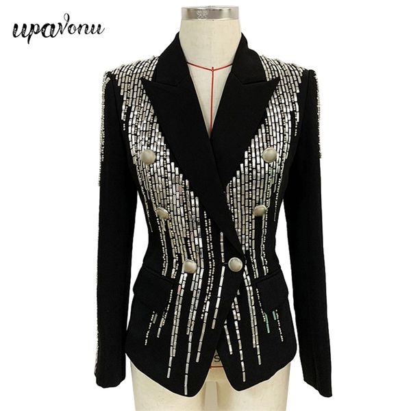 streetwear patchwork blazer for women notched long sleeve sequined rivet slim plus size s office 210524, White;black
streetwear patchwork blazer for women notched long sleeve sequined rivet slim plus size s office 210524, White;black