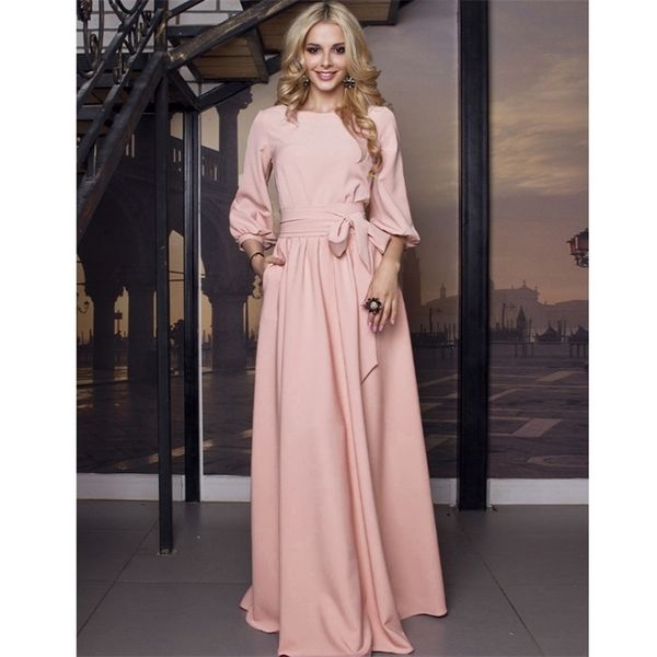 elegant lantern sleeve o neck sashes solid 2021 women autumn maxi long party dress, Black;gray
elegant lantern sleeve o neck sashes solid 2021 women autumn maxi long party dress, Black;gray
