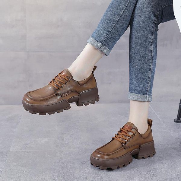 dress shoes platform women's first layer cowhide autumn and winter one-foot shallow mouth loafers british single, Black
dress shoes platform women's first layer cowhide autumn and winter one-foot shallow mouth loafers british single, Black