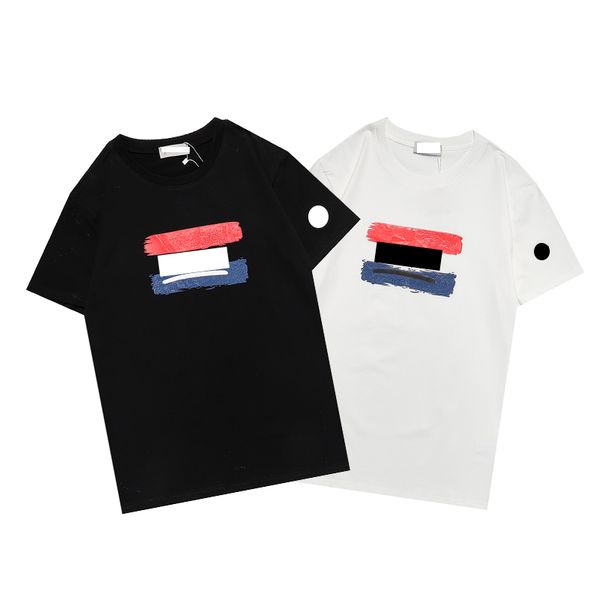 france brand maya men's t-shirts new men designer short sleeve paint graffiti t-shirt, White;black 
france brand maya men's t-shirts new men designer short sleeve paint graffiti t-shirt, White;black