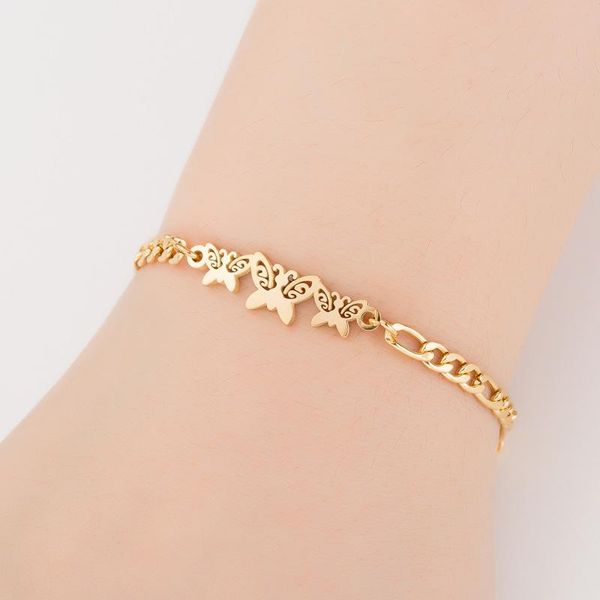 link, chain bracelets women stainless steel butterfly bracelet for simple fashion rose gold jewelry gifts, Black
link, chain bracelets women stainless steel butterfly bracelet for simple fashion rose gold jewelry gifts, Black
