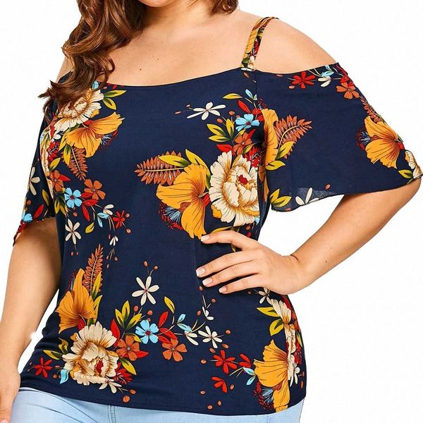 women's blouse plus size off shoulder floral print short sleeve shirt summer 5xl and blouse blusas feminina l2 y3wu#, White
women's blouse plus size off shoulder floral print short sleeve shirt summer 5xl and blouse blusas feminina l2 y3wu#, White