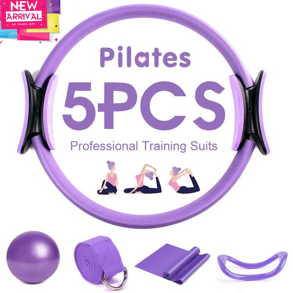5pcs yoga ball magic ring pilates circle exercise equipment workout fitness training resistance support tool stretch band gym
5pcs yoga ball magic ring pilates circle exercise equipment workout fitness training resistance support tool stretch band gym