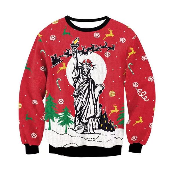 men's sweaters red couples christmas elk animal cartoon xmas tree print jumper casual 2021 fashion pullovers sweatshirts women clothes, White;black
men's sweaters red couples christmas elk animal cartoon xmas tree print jumper casual 2021 fashion pullovers sweatshirts women clothes, White;black