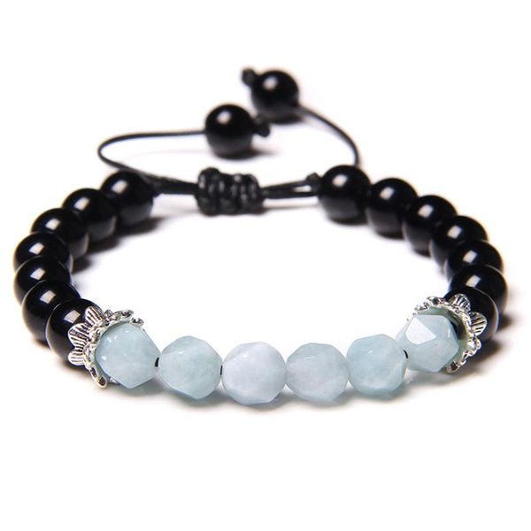 beaded, strands braided bracelet women natural stone onyx aquamarines beads charm amethysts adjustable for men female jewelry, Black
beaded, strands braided bracelet women natural stone onyx aquamarines beads charm amethysts adjustable for men female jewelry, Black