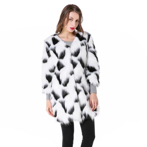 women's fur & faux coat korean version of black and white long hair woman jacket philosophy women
women's fur & faux coat korean version of black and white long hair woman jacket philosophy women