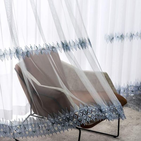embroidered sheer curtains for living room bedroom european geometric lace bottom villa parlor sliding glass door drapes curtain &
embroidered sheer curtains for living room bedroom european geometric lace bottom villa parlor sliding glass door drapes curtain &