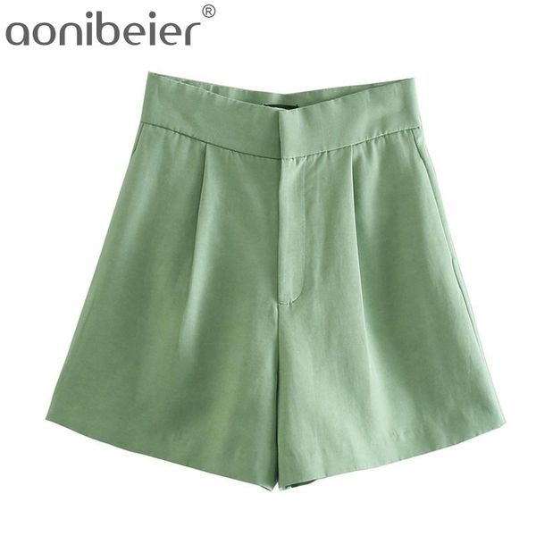 linen shorts summer women casual high waist streetwear female straight bottoms 210604, White;black
linen shorts summer women casual high waist streetwear female straight bottoms 210604, White;black