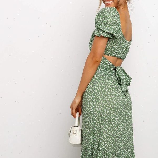 sets fashion summer floral womens dresses print square collar short sleeve crop skirt set survetement femme ensemble 2 pieces, White
sets fashion summer floral womens dresses print square collar short sleeve crop skirt set survetement femme ensemble 2 pieces, White