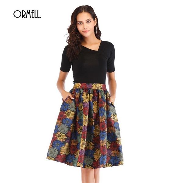 skirts ormell vintage retro floral pockets pleated midi skirt summer fashion casual womens high waist elegant girls, Black
skirts ormell vintage retro floral pockets pleated midi skirt summer fashion casual womens high waist elegant girls, Black