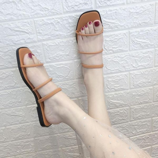 narrow band square toe fashion beach flat slides women outside solid slippers sweet novelty summer ladies shoes rubber pu, Black
narrow band square toe fashion beach flat slides women outside solid slippers sweet novelty summer ladies shoes rubber pu, Black
