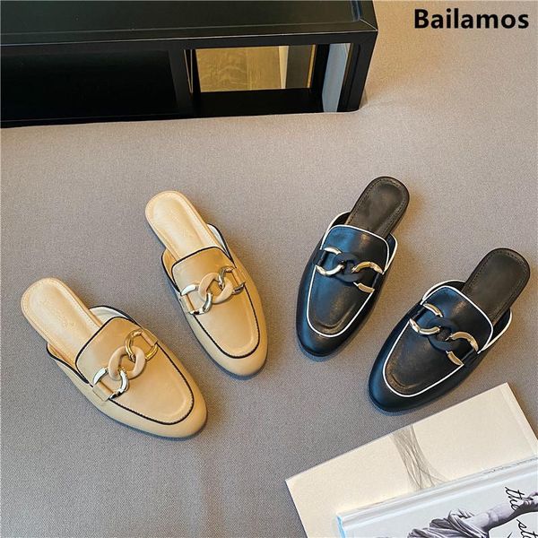 bailamos women square toe slippers ladies flip flops spring slides black flat mules shoes pu leather slip on flats
bailamos women square toe slippers ladies flip flops spring slides black flat mules shoes pu leather slip on flats