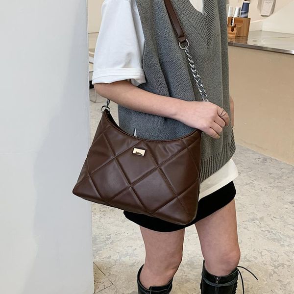 totes vintage chain quilted shoulder bags for women soft leather handbags female diamond lattice crossbody messenger bag
totes vintage chain quilted shoulder bags for women soft leather handbags female diamond lattice crossbody messenger bag