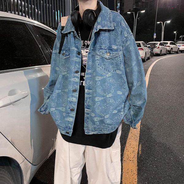men's jackets e-baihui retro denim lapel jacket loose tide brand korean couple style trendy outer q102204, Black;brown
men's jackets e-baihui retro denim lapel jacket loose tide brand korean couple style trendy outer q102204, Black;brown