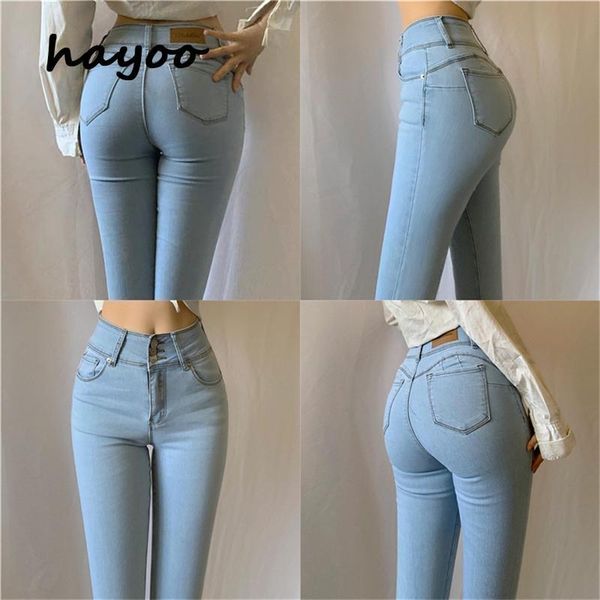 women's jeans european and american style high waist peach hip light color stretch skinny sheath pencil pants, Blue
women's jeans european and american style high waist peach hip light color stretch skinny sheath pencil pants, Blue