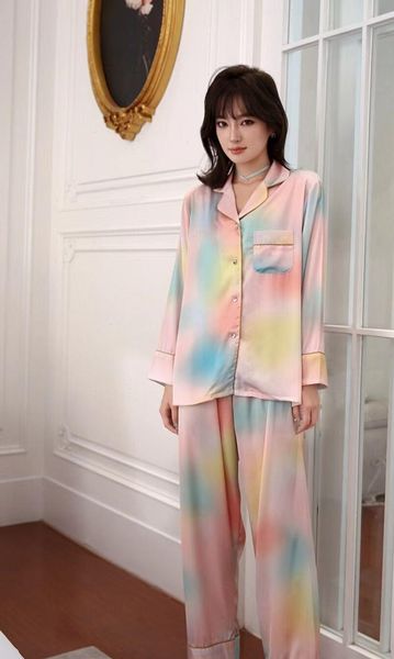 colorful long sleeved pajamas womens sleepwears set silk comfort nightwear homewea autumn clothes women sleep lounge pajama sets, Black;red
colorful long sleeved pajamas womens sleepwears set silk comfort nightwear homewea autumn clothes women sleep lounge pajama sets, Black;red