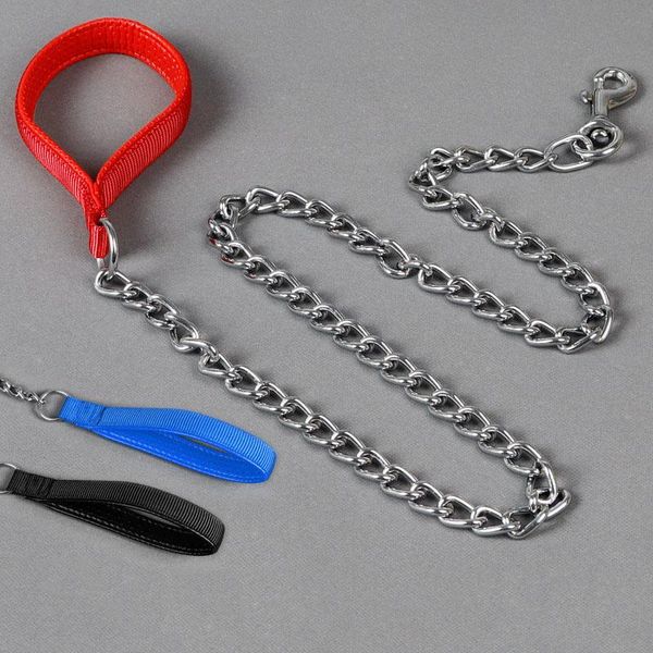 dog collars & leashes chain leash chew-proof with soft padded handle basic specifically designed for over 30kg large size pets walking
dog collars & leashes chain leash chew-proof with soft padded handle basic specifically designed for over 30kg large size pets walking