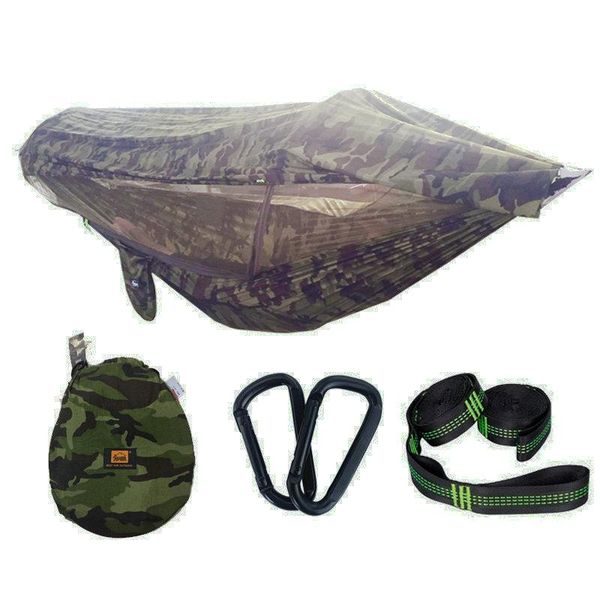 outdoor games & activities portable camping hammock with high qualit mosquito strength parachute fabric hanging bed hunting swing
outdoor games & activities portable camping hammock with high qualit mosquito strength parachute fabric hanging bed hunting swing
