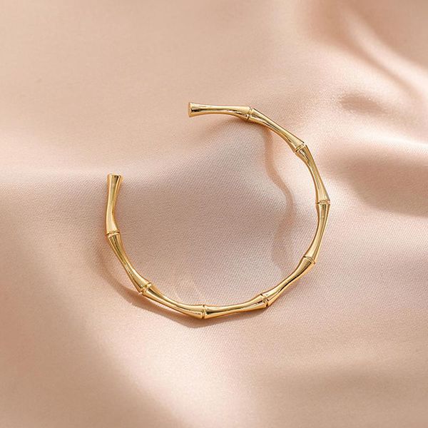 bangle 2021 design bamboo shape adjustable size bracelet for woman fashion luxury korean jewelry retro girl's unusual, Black
bangle 2021 design bamboo shape adjustable size bracelet for woman fashion luxury korean jewelry retro girl's unusual, Black
