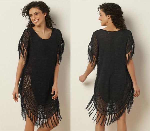 women's swimwear 2021 knitted tassel beach blouse loose vacation sunscreen long skirt bikini, White;black
women's swimwear 2021 knitted tassel beach blouse loose vacation sunscreen long skirt bikini, White;black