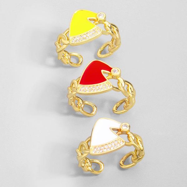 earrings & necklace factory direct sales european and american zircon ring women's adjustable creative personality christmas hat rings, Silver
earrings & necklace factory direct sales european and american zircon ring women's adjustable creative personality christmas hat rings, Silver