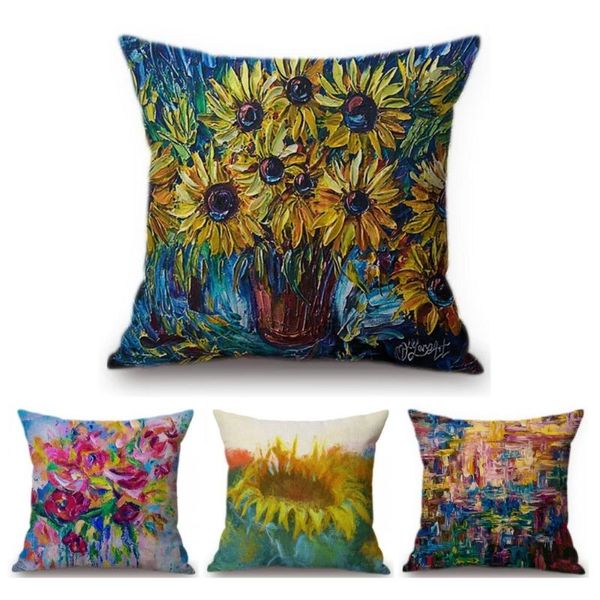 oil painting floral sunflower red rose decorative pillows cases abstract impressionism colors cotton linen outdoor cushion cover cushion/dec
oil painting floral sunflower red rose decorative pillows cases abstract impressionism colors cotton linen outdoor cushion cover cushion/dec