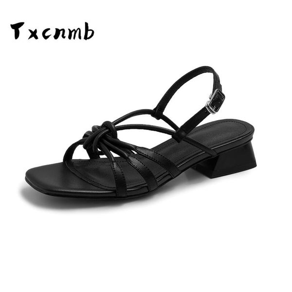 dress shoes txcnmb open-toed genuine leather women sandals 2021 summer fashion med heel casual house woman, Black
dress shoes txcnmb open-toed genuine leather women sandals 2021 summer fashion med heel casual house woman, Black