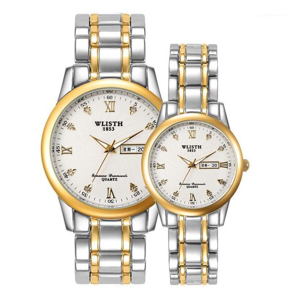 couple watch korean version of luminous waterproof casual diamond double calendar quartz men and women wristwatches, Slivery;brown
couple watch korean version of luminous waterproof casual diamond double calendar quartz men and women wristwatches, Slivery;brown